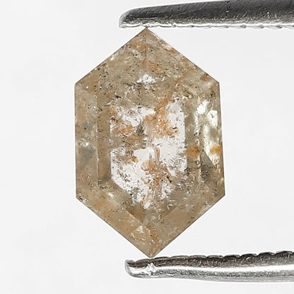 1.45 CT Charming Fancy Red Gorgeous Hexagon Shape Fully Polished Loose Rustic Natural Translucent Diamond Ideal For Making Proposal Ring