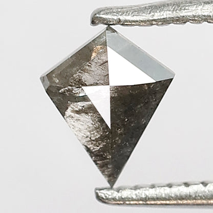 0.32 Ct Natural Kite Diamond, Gray Black Salt and Pepper Loose Diamond, Earth Mined Stone for Custom Pendant