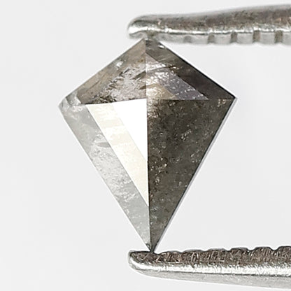0.32 Ct Natural Kite Diamond, Gray Black Salt and Pepper Loose Diamond, Earth Mined Stone for Custom Pendant