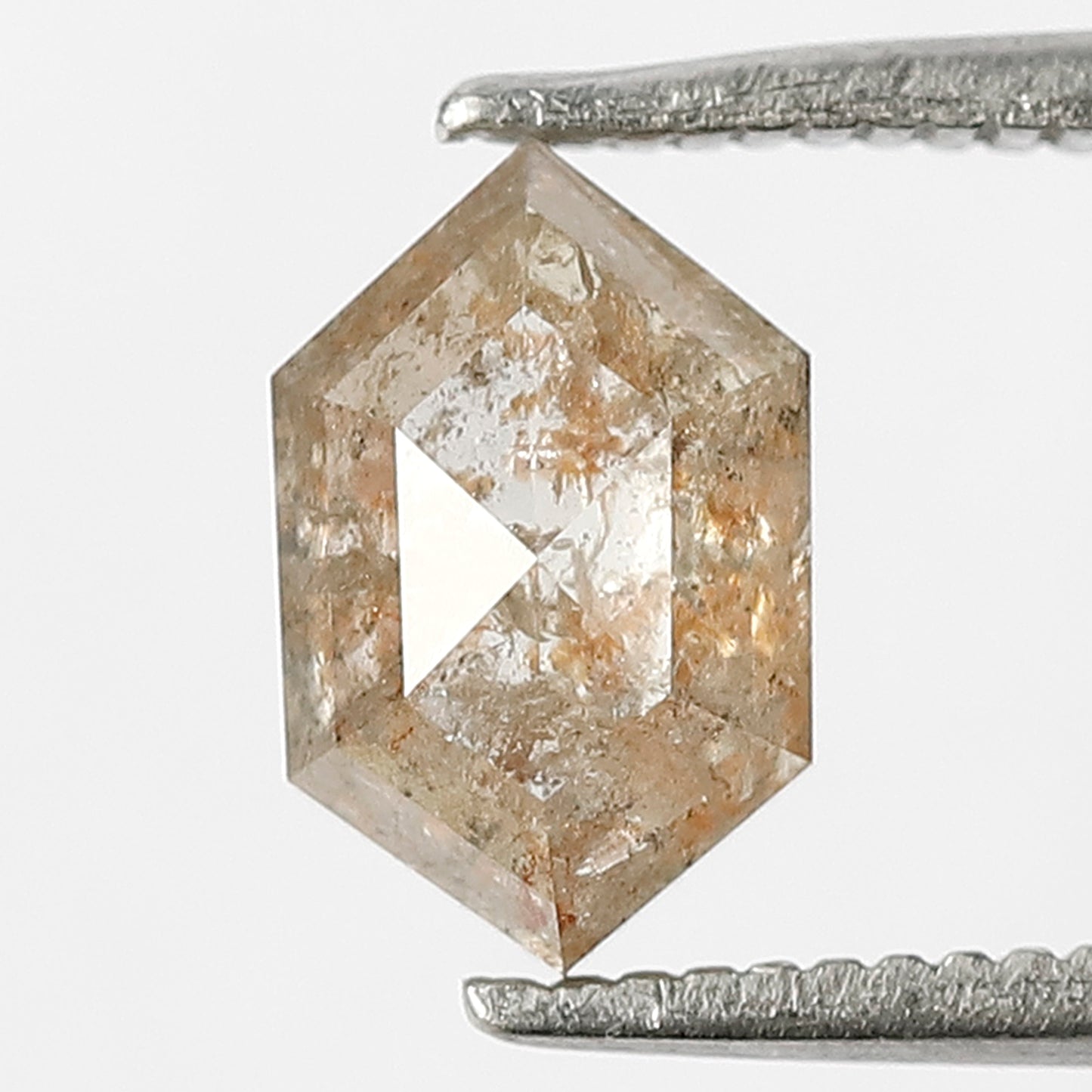 1.45 CT Charming Fancy Red Gorgeous Hexagon Shape Fully Polished Loose Rustic Natural Translucent Diamond Ideal For Making Proposal Ring