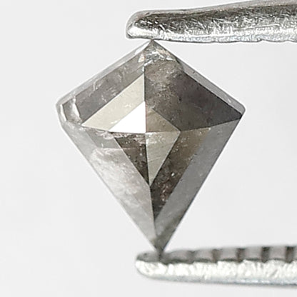 0.32 Ct Natural Kite Diamond, Gray Black Salt and Pepper Loose Diamond, Earth Mined Stone for Custom Pendant
