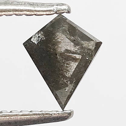 0.32 Ct Natural Kite Diamond, Gray Black Salt and Pepper Loose Diamond, Earth Mined Stone for Custom Pendant