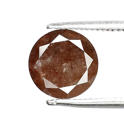 Natural 2.14 CT Reddish Gray Diamond, 8.30 x 8.30 mm Loose Ethical Diamond for Engagement Ring Making
