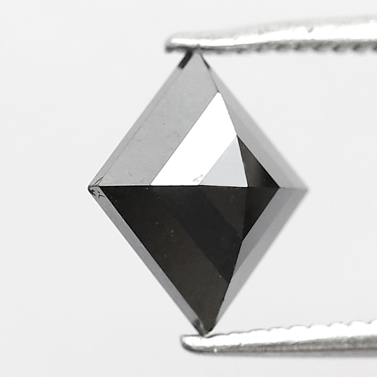 1.62 CT Kite Shape Loose Diamond, 9 x 8 mm Natural Treated Black Diamond For Kite Wedding Band