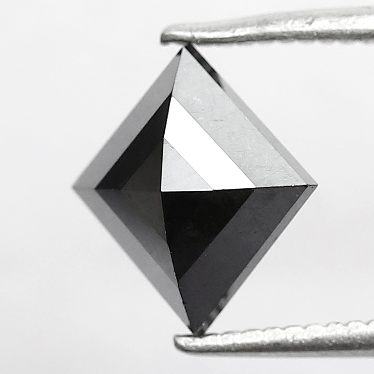 1.62 CT Kite Shape Loose Diamond, 9 x 8 mm Natural Treated Black Diamond For Kite Wedding Band