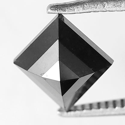 1.62 CT Kite Shape Loose Diamond, 9 x 8 mm Natural Treated Black Diamond For Kite Wedding Band