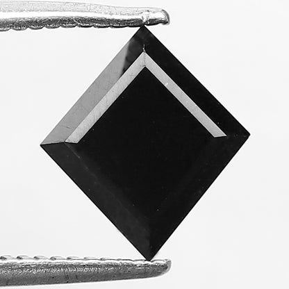 1.62 CT Kite Shape Loose Diamond, 9 x 8 mm Natural Treated Black Diamond For Kite Wedding Band