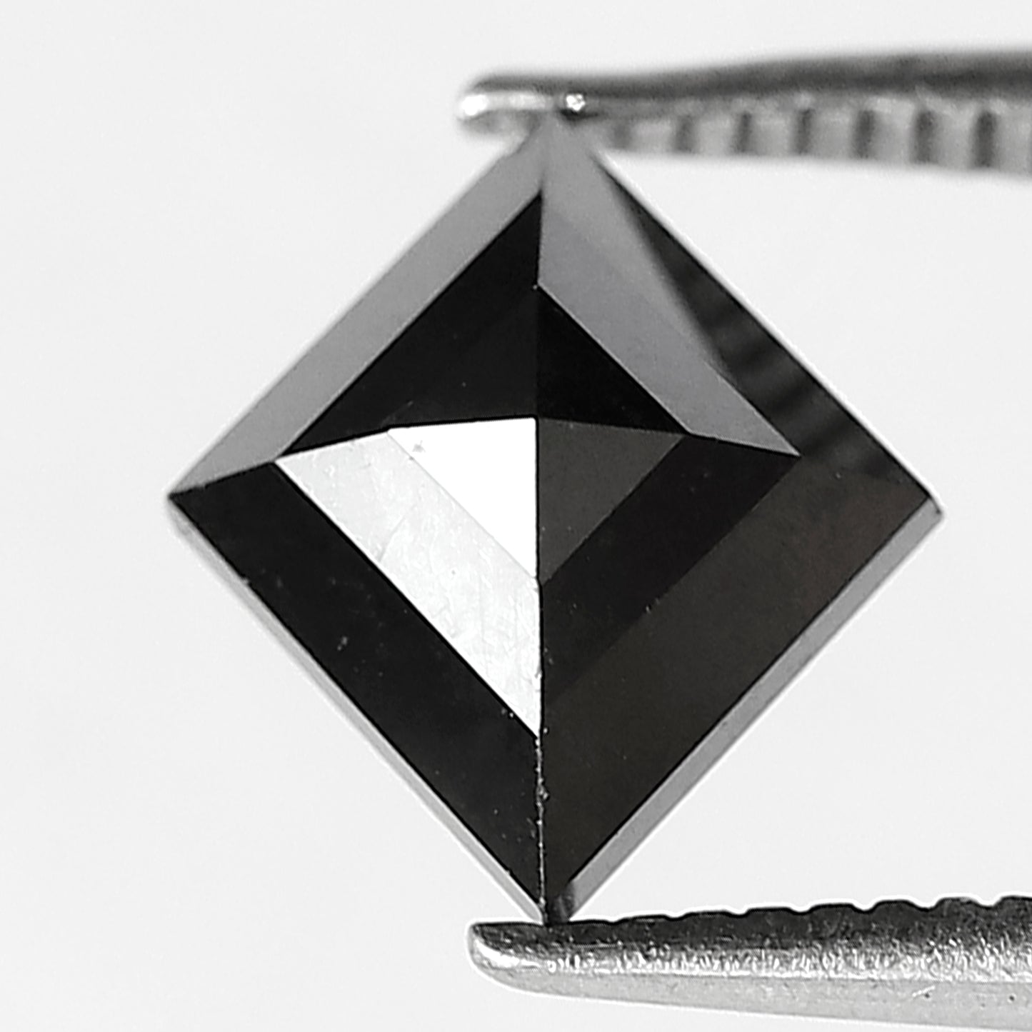 1.62 CT Kite Shape Loose Diamond, 9 x 8 mm Natural Treated Black Diamond For Kite Wedding Band
