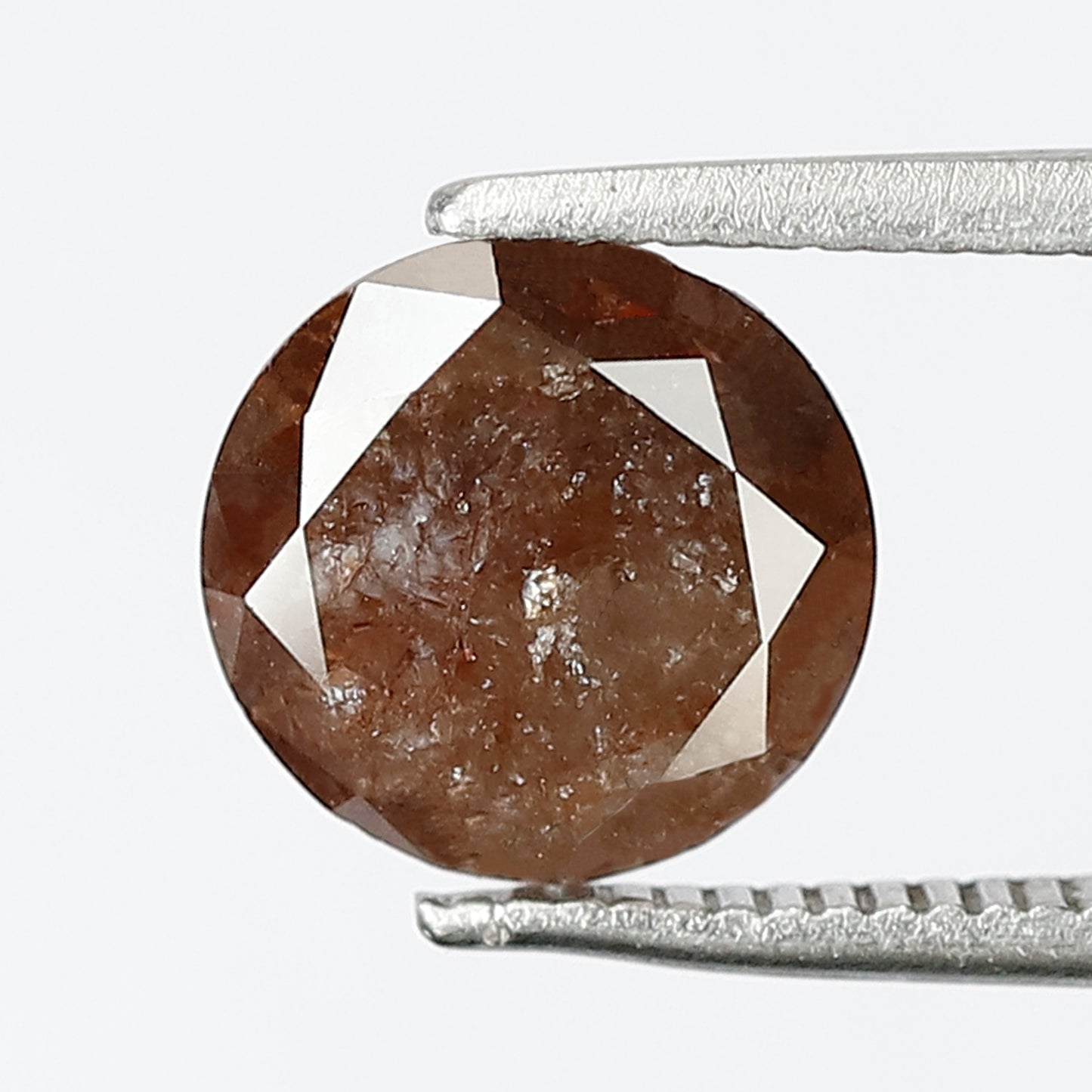 Natural 2.14 CT Reddish Gray Diamond, 8.30 x 8.30 mm Loose Ethical Diamond for Engagement Ring Making