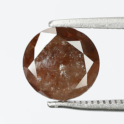 Natural 2.14 CT Reddish Gray Diamond, 8.30 x 8.30 mm Loose Ethical Diamond for Engagement Ring Making