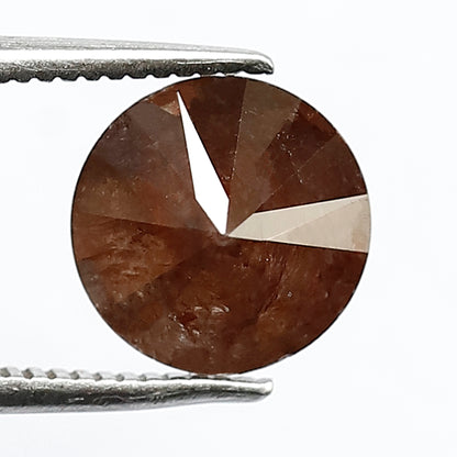 Natural 2.14 CT Reddish Gray Diamond, 8.30 x 8.30 mm Loose Ethical Diamond for Engagement Ring Making