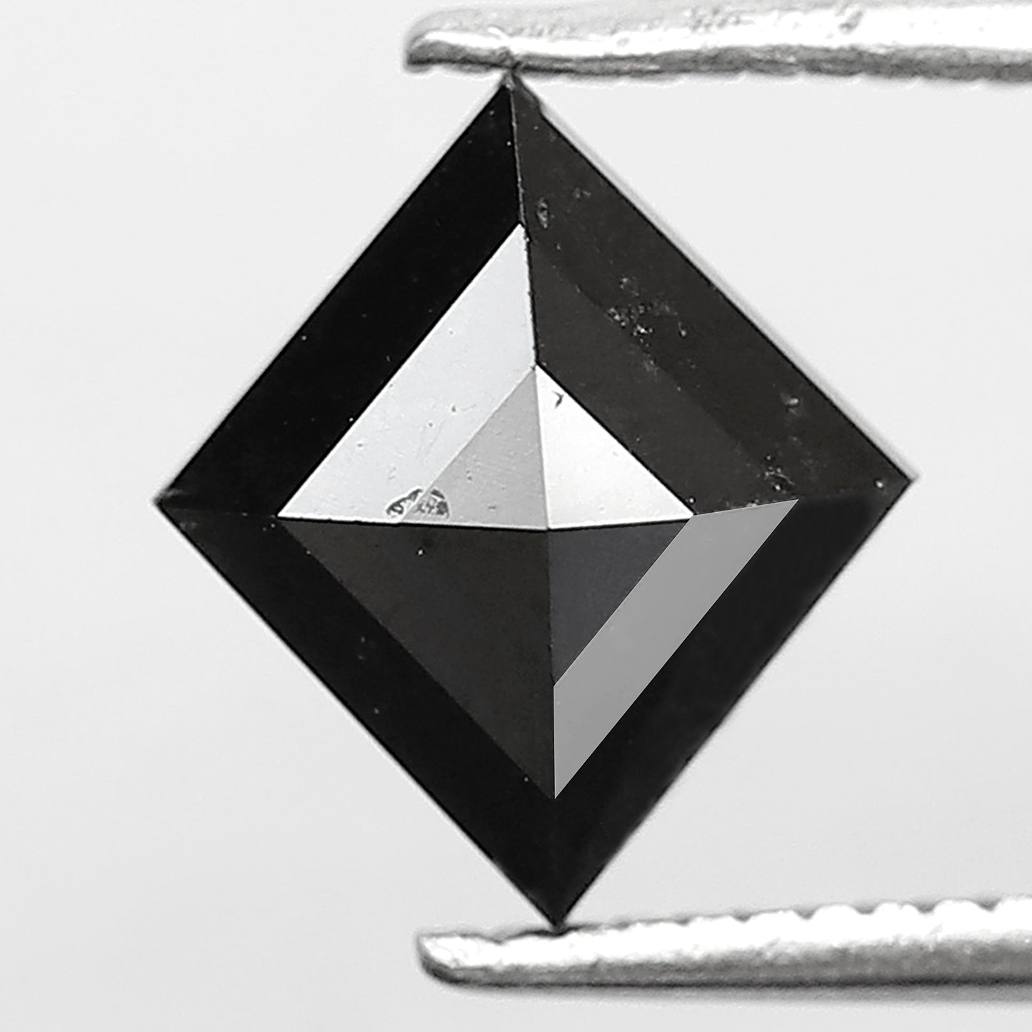 1.62 CT Kite Shape Loose Diamond, 9 x 8 mm Natural Treated Black Diamond For Kite Wedding Band