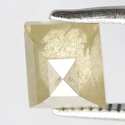 1.36 CT Antique Cut Modified Shape Salt and Pepper Loose Rustic Diamond Amazing Yellow Color ideal for making Antique Design Jewelry