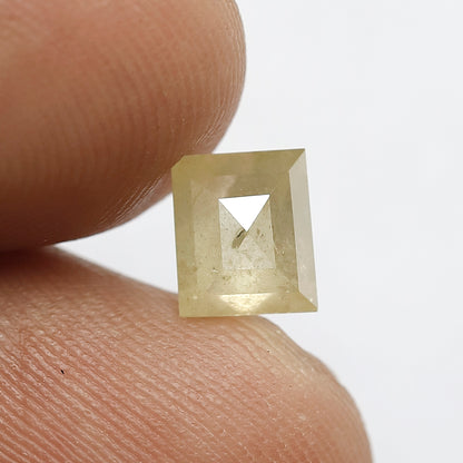 1.36 CT Antique Cut Modified Shape Salt and Pepper Loose Rustic Diamond Amazing Yellow Color ideal for making Antique Design Jewelry