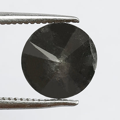 2.12 CT Natural Gray Black Loose Diamond, 8.00 mm Conflict Free Earth Mined Diamond for Bridal & Anniversary Ring