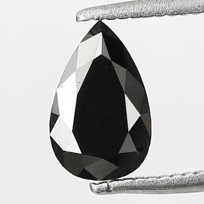 1.06 CT Pear Shape Loose Diamond, Natural Treated Black Earth Mined Diamond For Anniversary Ring Gift