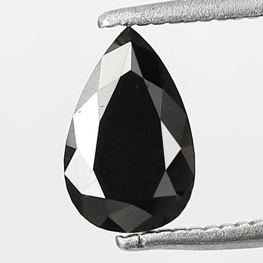 1.06 CT Pear Shape Loose Diamond, Natural Treated Black Earth Mined Diamond For Anniversary Ring Gift