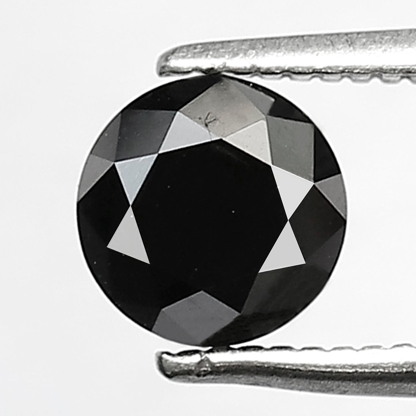 Natural Treated 1.13 CT Black Diamond Round Brilliant Cut, Loose Ethical Stone for Women Engagement Ring