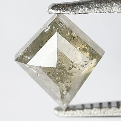 0.92 CT Natural Green Sparkling Kite Shape Step Cut Loose Natural Salt and Pepper Rustic Diamond ideal for making Stylish Design Pendant