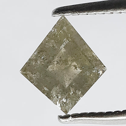 0.92 CT Natural Green Sparkling Kite Shape Step Cut Loose Natural Salt and Pepper Rustic Diamond ideal for making Stylish Design Pendant