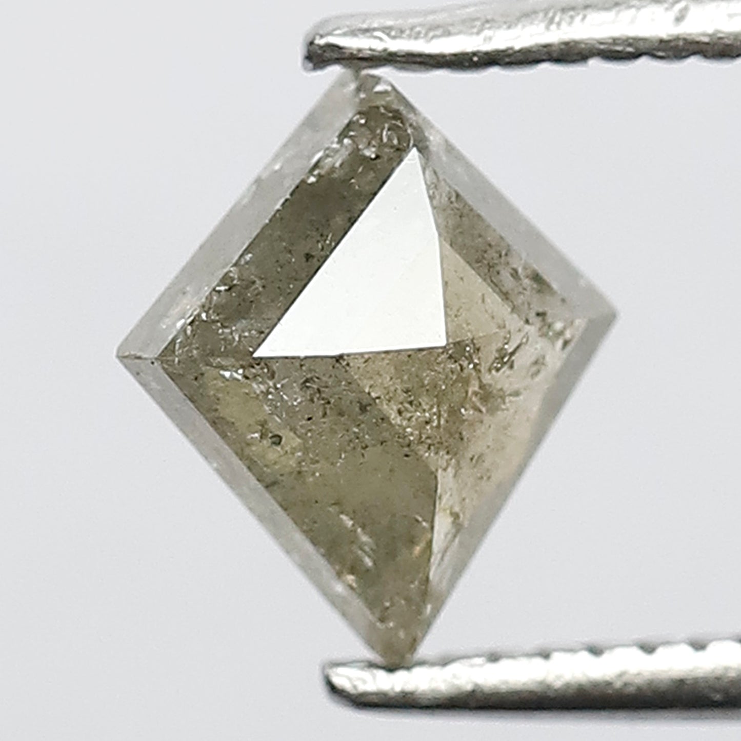 0.92 CT Natural Green Sparkling Kite Shape Step Cut Loose Natural Salt and Pepper Rustic Diamond ideal for making Stylish Design Pendant