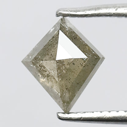 0.92 CT Natural Green Sparkling Kite Shape Step Cut Loose Natural Salt and Pepper Rustic Diamond ideal for making Stylish Design Pendant