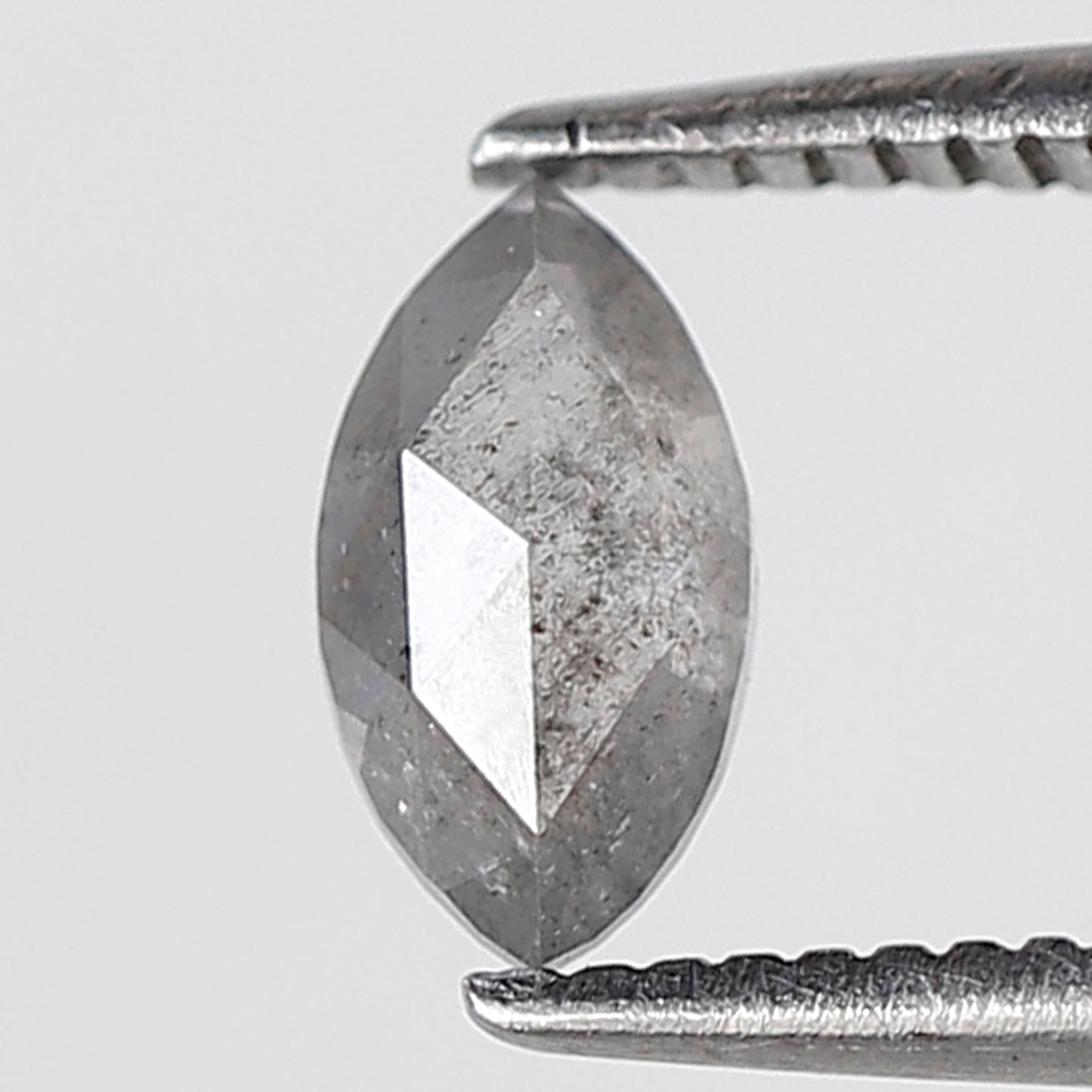 0.46 Ct Marquise Shape Salt and Pepper Diamond 6 MM Grey Black Color Natural Loose Diamond