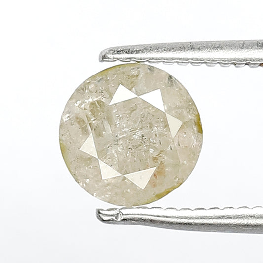 1.28 CT Translucent Round Brilliant cut Diamond, Natural Yellowish Loose Earth Mined Diamond For Women Rings