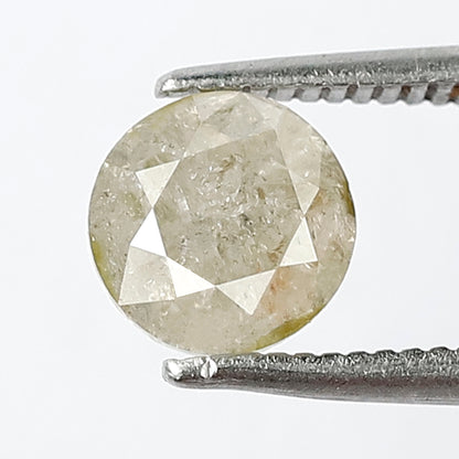 1.28 CT Translucent Round Brilliant cut Diamond, Natural Yellowish Loose Earth Mined Diamond For Women Rings
