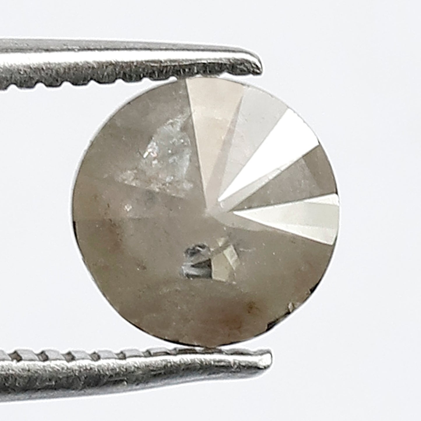 1.06 CT Round Brilliant cut Salt and Pepper Diamond, Natural Gray Black Conflict Free Loose Diamond