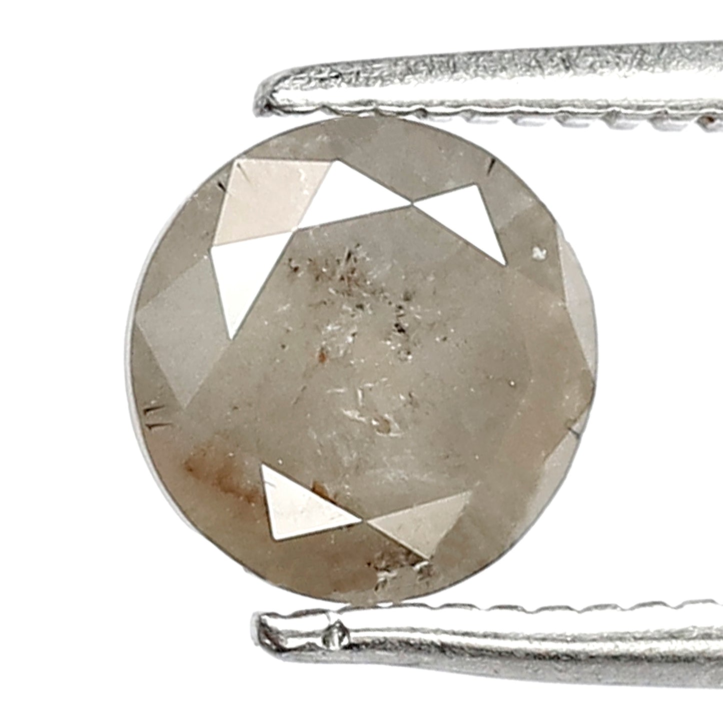 1.06 CT Round Brilliant cut Salt and Pepper Diamond, Natural Gray Black Conflict Free Loose Diamond