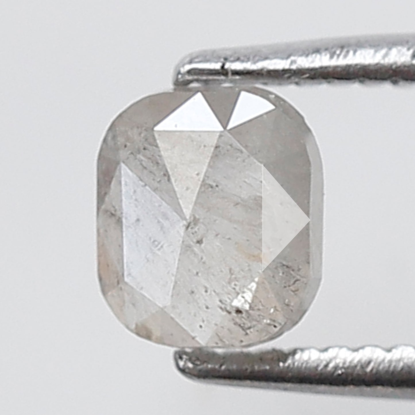 0.52 Ct 5 MM Oval Shape Salt and Pepper Diamond Misty Grey Color Natural Loose Diamond