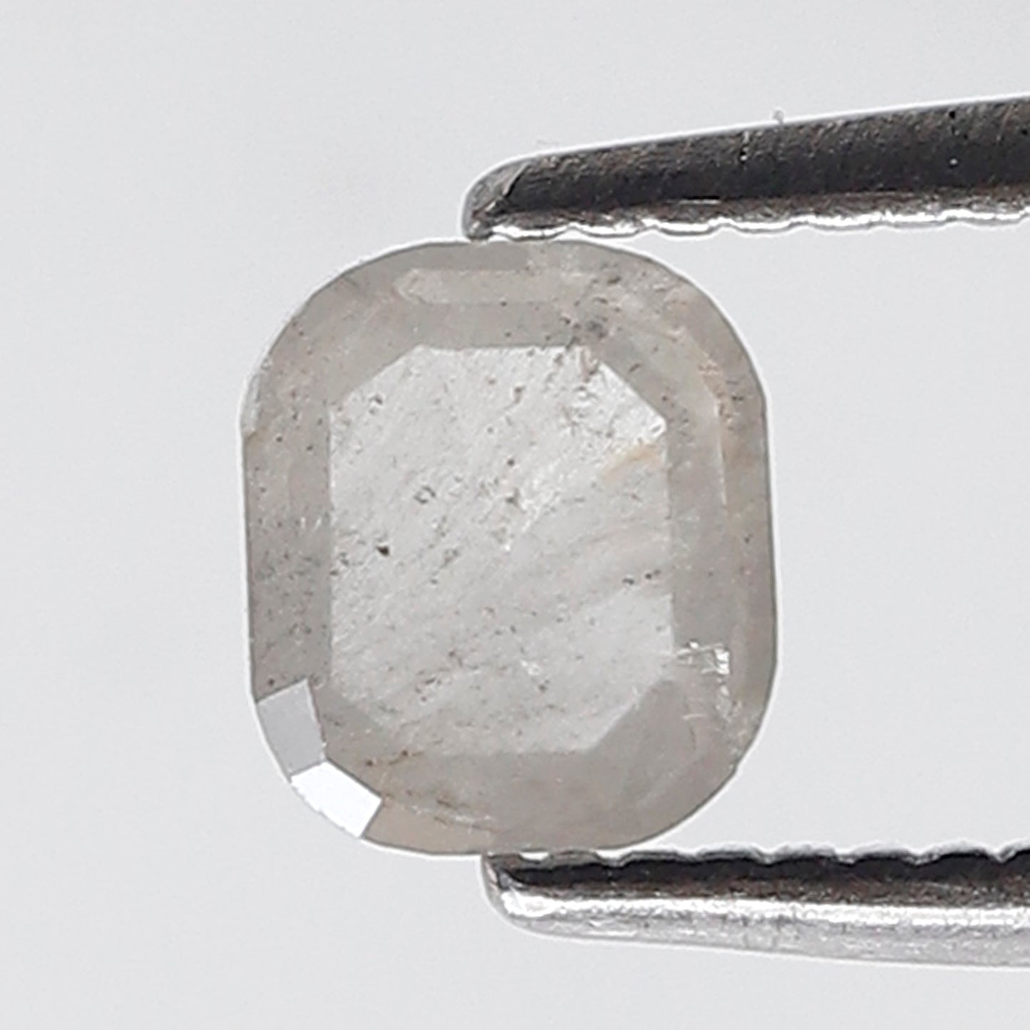 0.52 Ct 5 MM Oval Shape Salt and Pepper Diamond Misty Grey Color Natural Loose Diamond