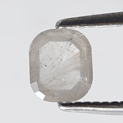 0.52 Ct 5 MM Oval Shape Salt and Pepper Diamond Misty Grey Color Natural Loose Diamond