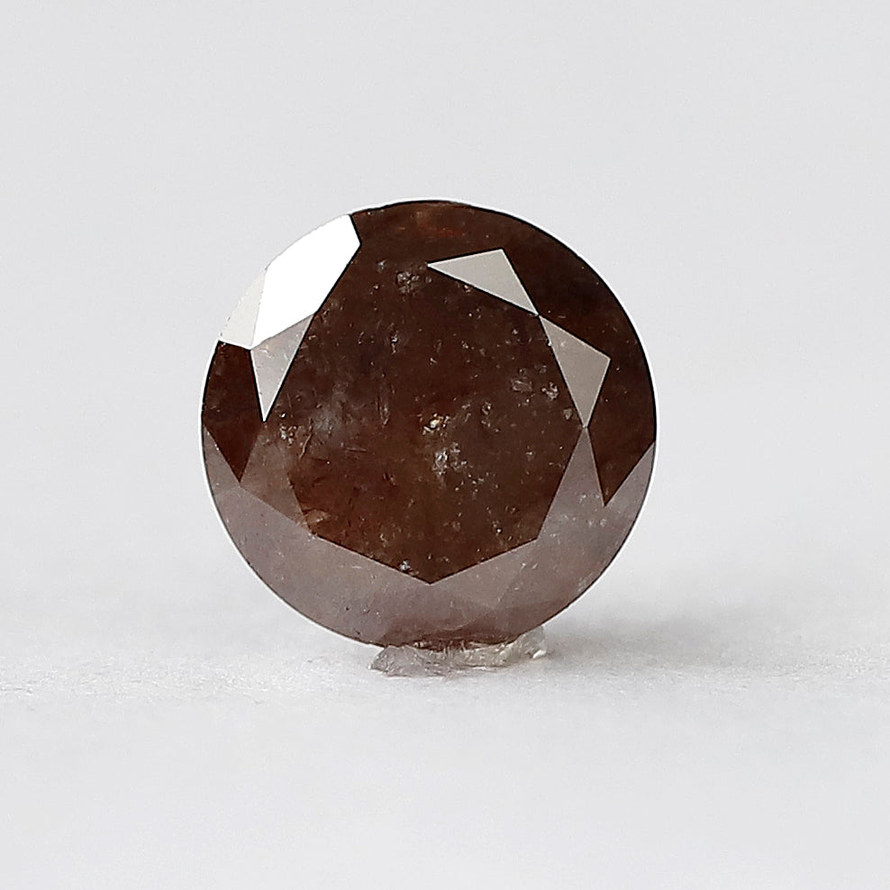 Natural 2.14 CT Reddish Gray Diamond, 8.30 x 8.30 mm Loose Ethical Diamond for Engagement Ring Making