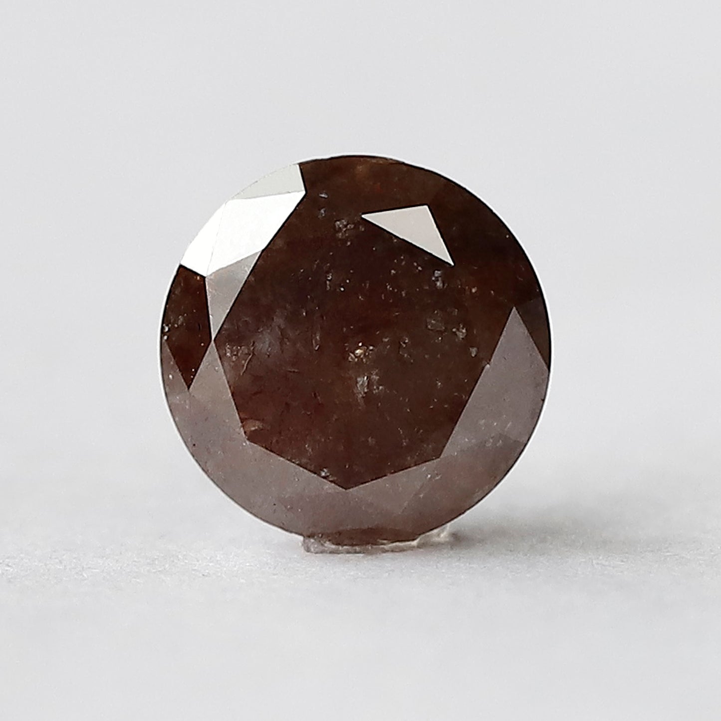 Natural 2.14 CT Reddish Gray Diamond, 8.30 x 8.30 mm Loose Ethical Diamond for Engagement Ring Making