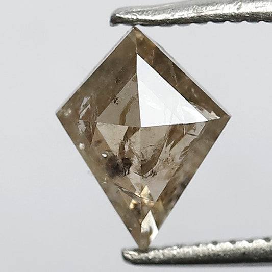 1.07 CT Kite shape Natural loose Brownish color salt and pepper Diamond making for wedding ring