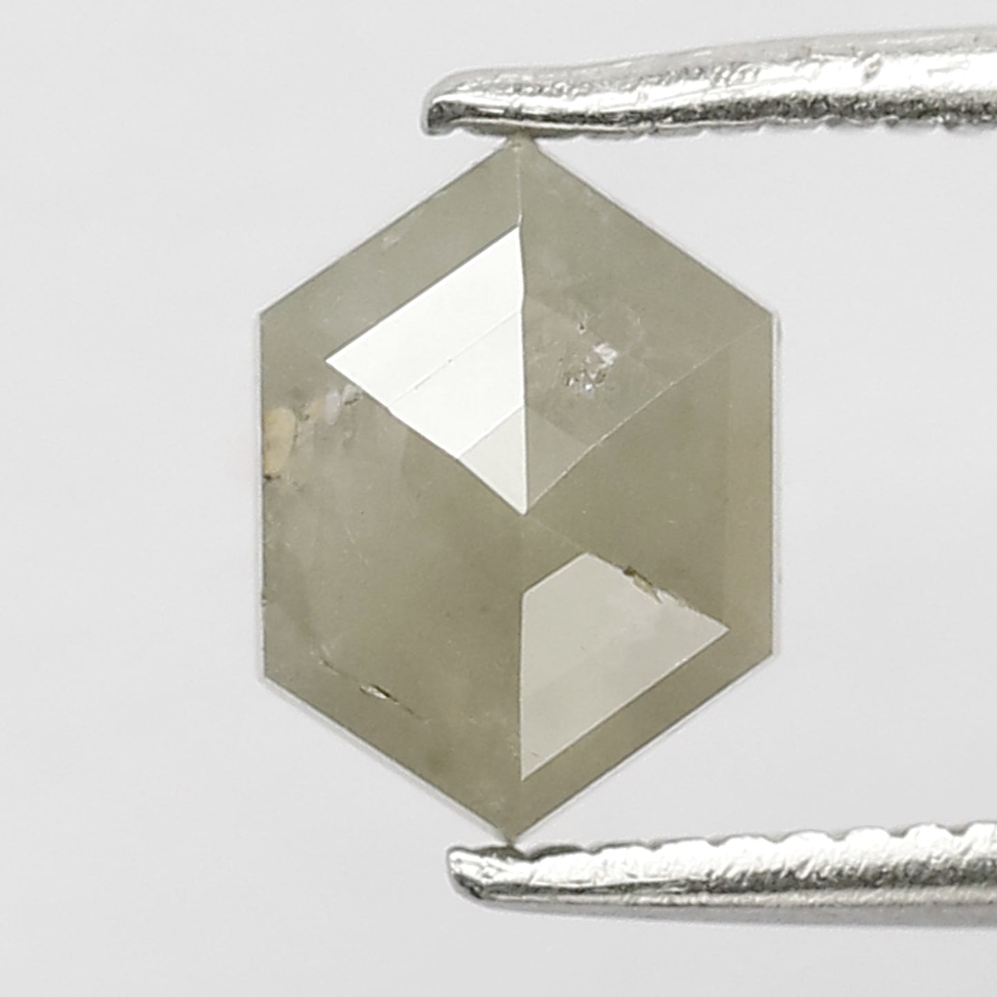 0.94 ct Elongated Hexagon  ICY grey Loose diamond  for unique ring