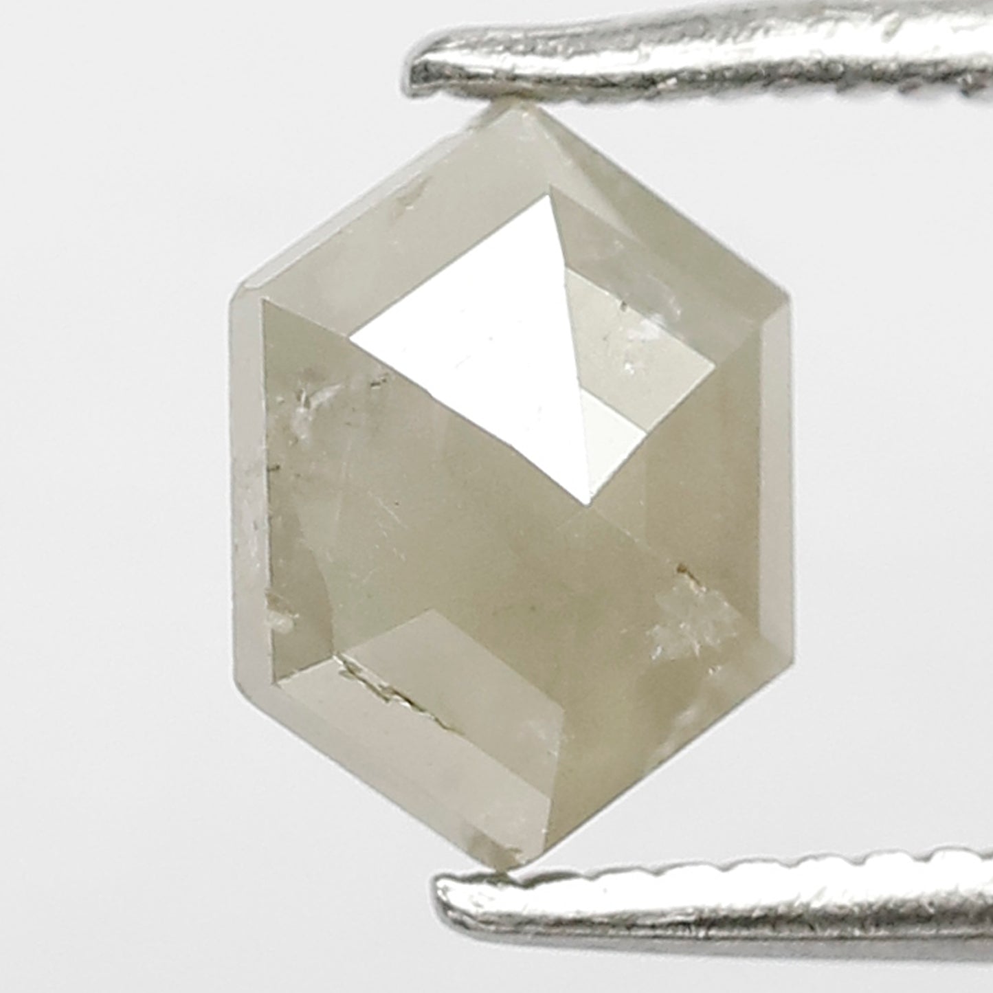 0.94 ct Elongated Hexagon  ICY grey Loose diamond  for unique ring