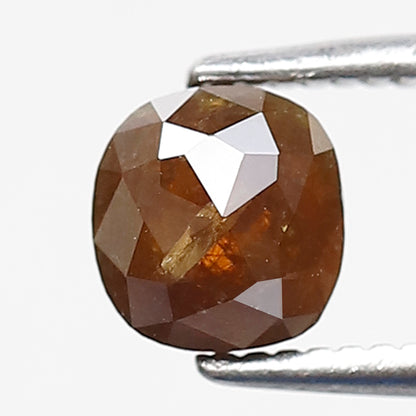 0.95 Ct 5 MM Cushion Shape Salt and pepper Diamond Natural Loose Diamond Rustic Red Color Diamond