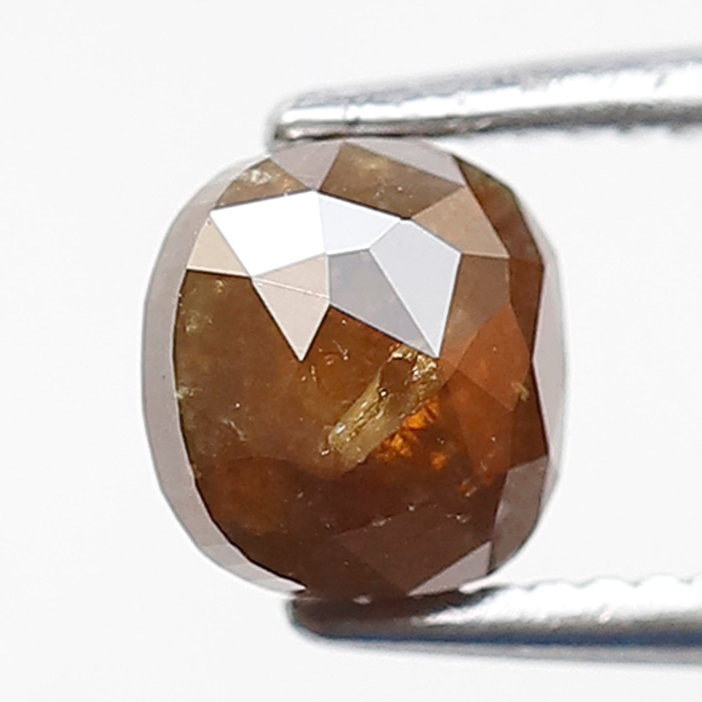 0.95 Ct 5 MM Cushion Shape Salt and pepper Diamond Natural Loose Diamond Rustic Red Color Diamond