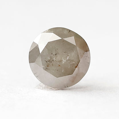 1.06 CT Round Brilliant cut Salt and Pepper Diamond, Natural Gray Black Conflict Free Loose Diamond