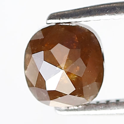 0.95 Ct 5 MM Cushion Shape Salt and pepper Diamond Natural Loose Diamond Rustic Red Color Diamond