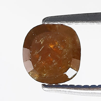 0.95 Ct 5 MM Cushion Shape Salt and pepper Diamond Natural Loose Diamond Rustic Red Color Diamond