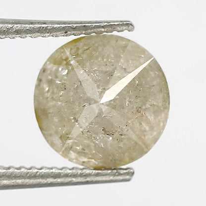 1.28 CT Translucent Round Brilliant cut Diamond, Natural Yellowish Loose Earth Mined Diamond For Women Rings