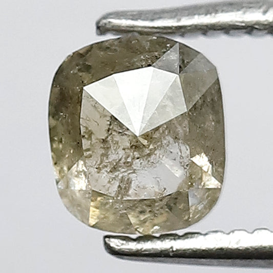 0.97 CT Light Yellow color Oval Shape Loose Salt and Pepper for making custom solitaire Diamond ring