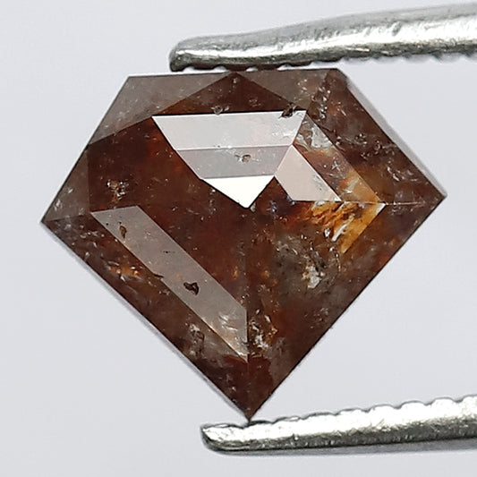 1.28 CT Fancy Pentagon Shape Diamond Shape Red Rustic Diamond Ideal For Making Stunning Pendant