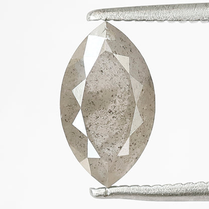 1.61 CT Translucent Misty Gray Loose Diamond, Natural Salt and Pepper Earth Mined Diamond For Wedding Jewelry