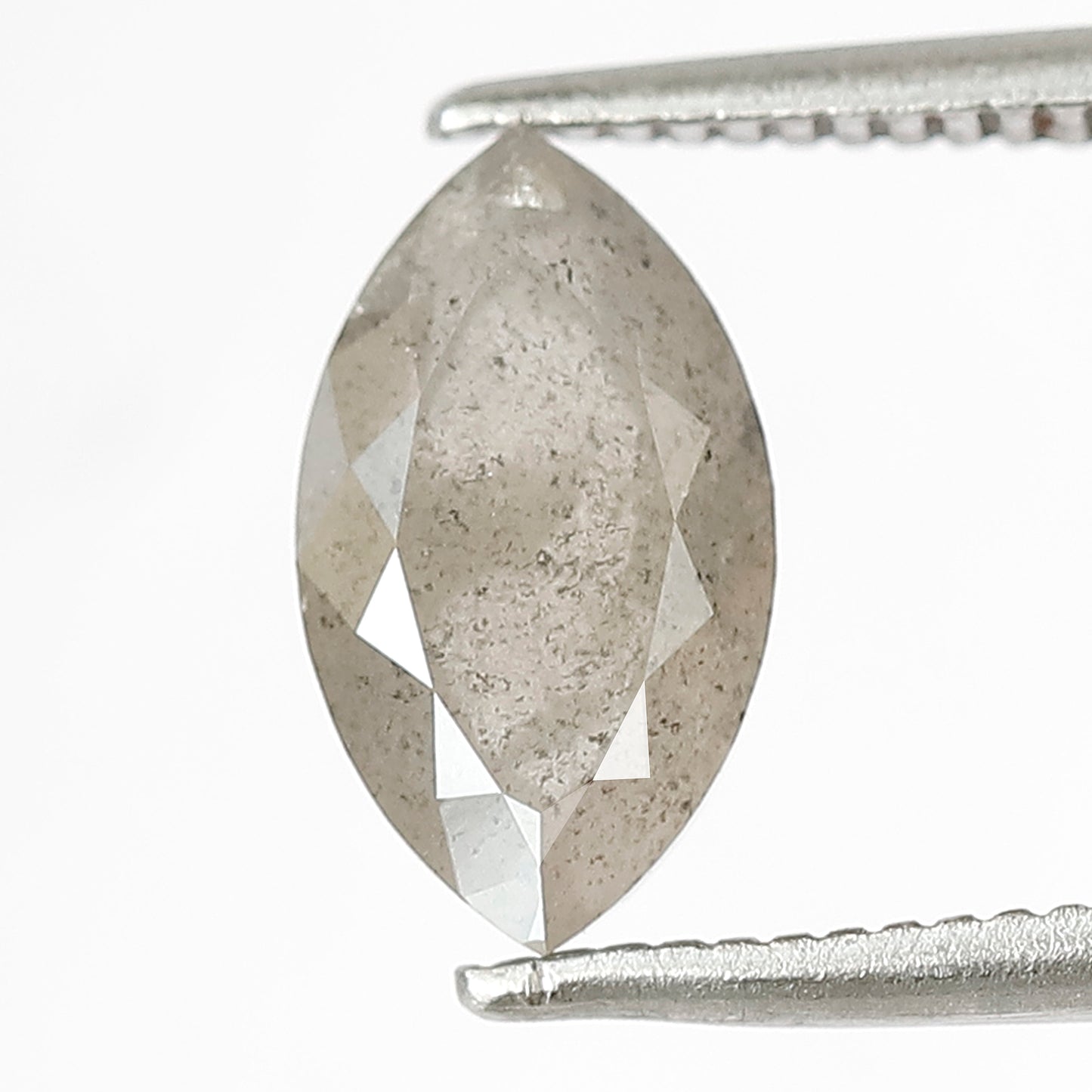 1.61 CT Translucent Misty Gray Loose Diamond, Natural Salt and Pepper Earth Mined Diamond For Wedding Jewelry