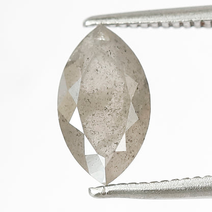 1.61 CT Translucent Misty Gray Loose Diamond, Natural Salt and Pepper Earth Mined Diamond For Wedding Jewelry